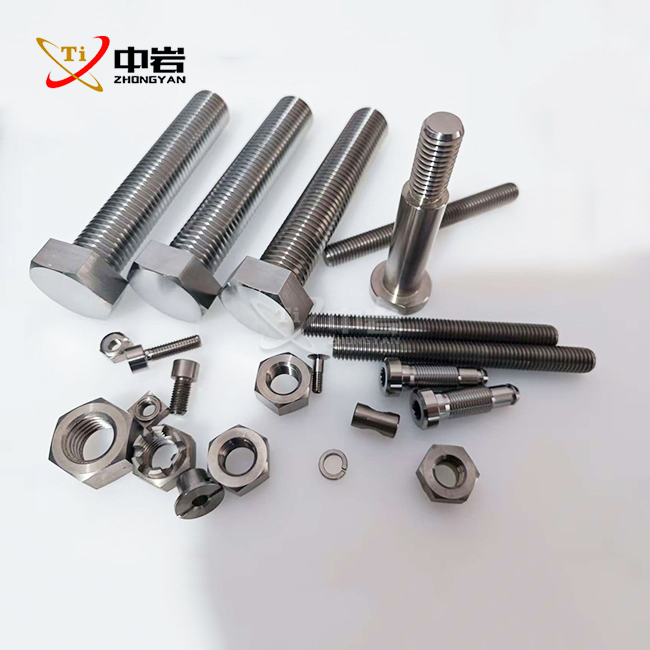 M6 x 1.0 titanium flange bolt